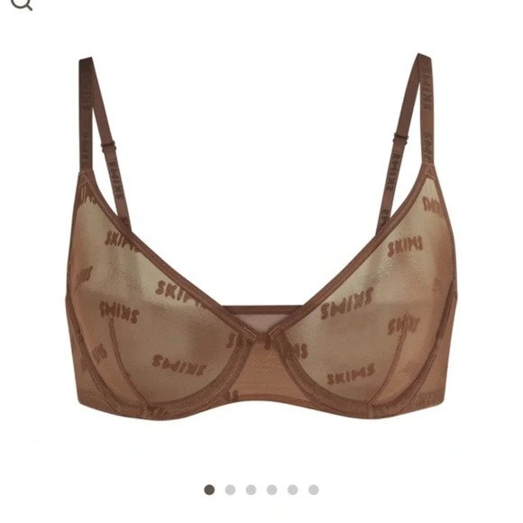 SKIMS after hours underwire Logo bras 42 C Jasper BR-UWR-1309 NWT - Picture 1 of 7